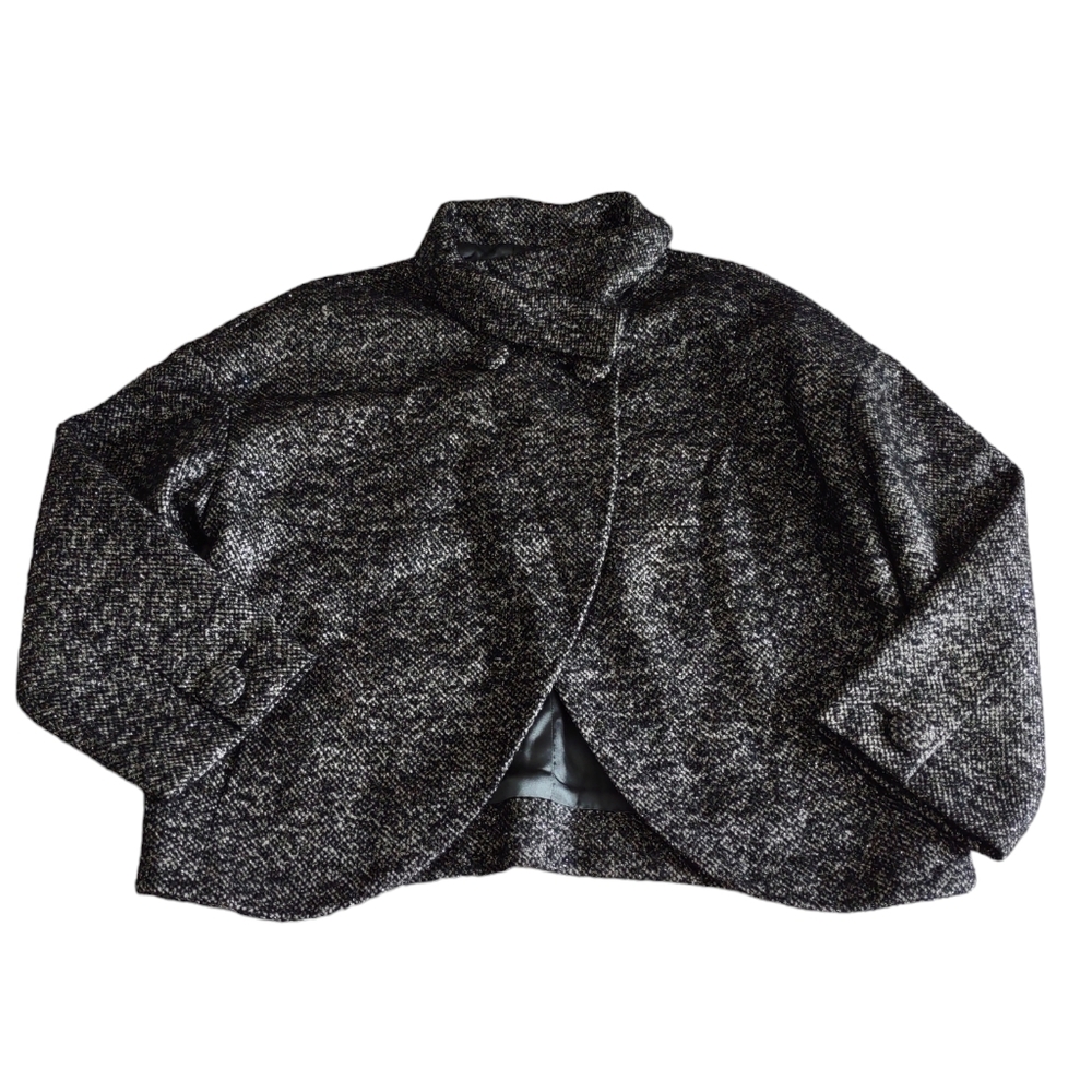 J. Crew Collection Womens 14 Metallic Alpaca Wool Blend Jacket